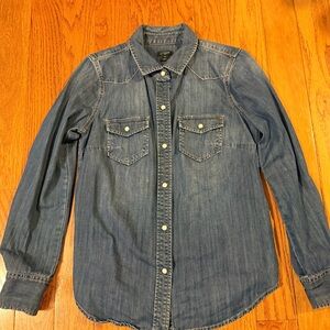 J. Crew Classic Blue Denim Shirt